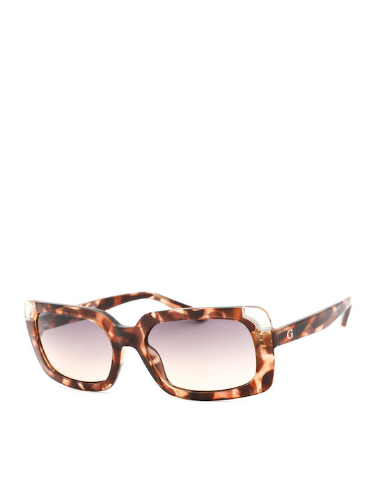 Guess Women's Sunglasses with Brown Tartaruga Plastic Frame and Brown Gradient Lens GU7841 56B