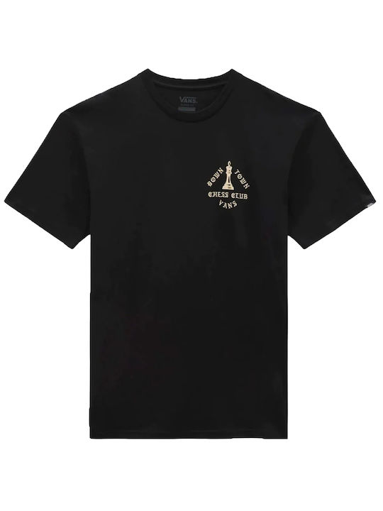 Vans Club Ανδρικό Αθλητικό T-shirt Κοντομάνικο Black