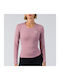 GSA Damen Sportliches Bluse Langärmelig Pink