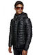 Sette Men's Winter Leather Jacket BLACK