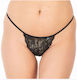 MEI Γυναικείο Sexy String Μαύρο