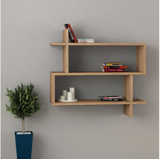 Wandregal Paralel 65.5x70x65cm Braune Wandregal Paralel 65.5x70x65cm Braune
