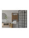 Ela Hanging Living Room Cabinet Made of Brown Particle Board 87x60x87cm