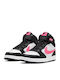 Court Borough Mid 2 Kids Sneakers High With Hoop & Loop Closure Black