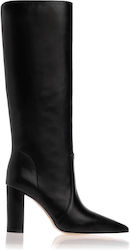 Sante High Heel Women's Boots with Zipper Black