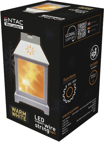 Entac Metallic Lantern White