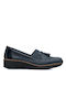 Damen Mokassins in Blau Farbe