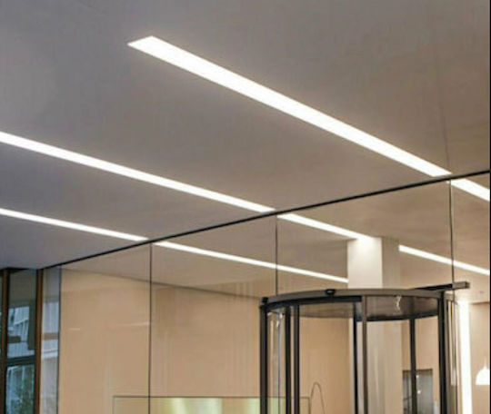 Aca Commercial Linear Recessed LED Ceiling Light 41W Warm White 149cm