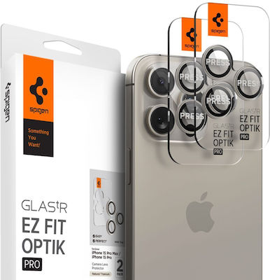 Spigen Cover Optik.tr ”ez Fit” Protecție Cameră Sticlă călită pentru iPhone 14 Pro / Pro Max / 15 Pro / Pro Max AGL07163