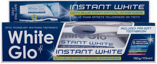 White Glo Instant White Pastă de dinți pentru Albire 150gr