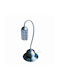 DITS Lighting Crystal Table Lamp with Silver Shade and Base