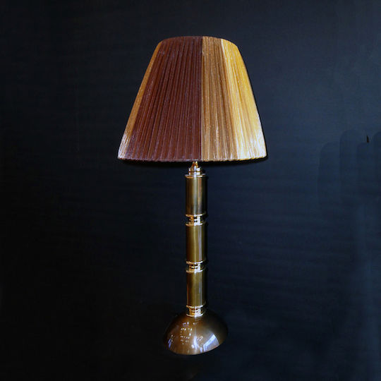 DITS Lighting Metall Tischlampe mit Gelb Schirm