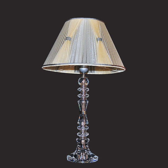 DITS Lighting Κρυστάλλινο Πορτατίφ με Κίτρινο Καπέλο