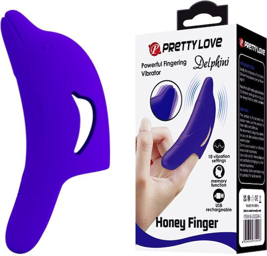 Pretty Love Vibrator Finger Blue