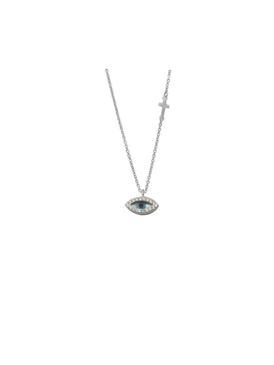 SilverStyle Halskette Auge aus Silber