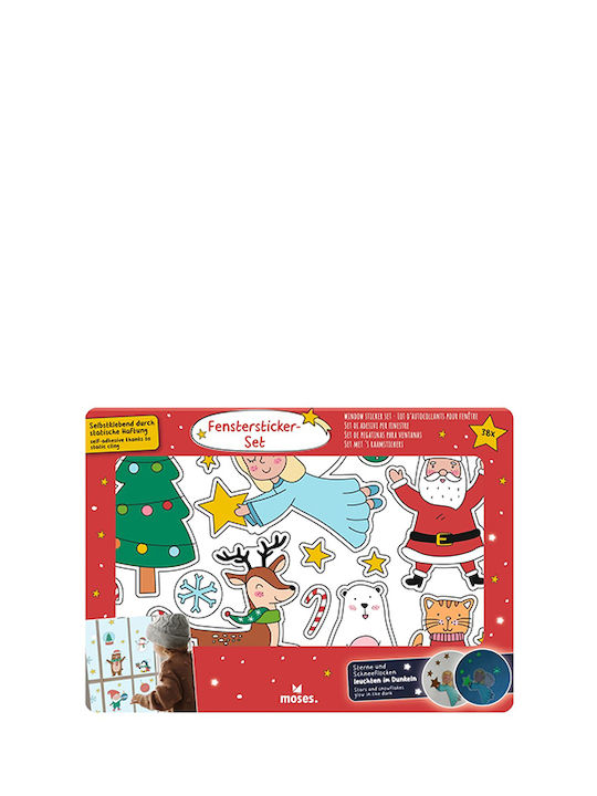 Moses Crăciun Autocolante pentru Fereastră Xmas
