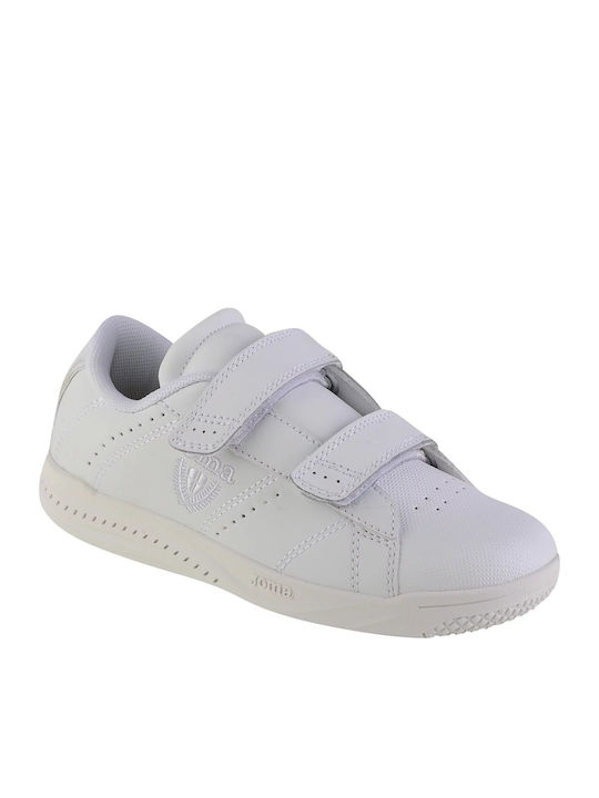Play Jr Kids Sneakers with Hoop & Loop Closure White