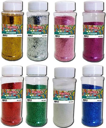 Describo Χρυσόσκονη Glitter Πολύχρωμη σε Αλατιέρα 110gr