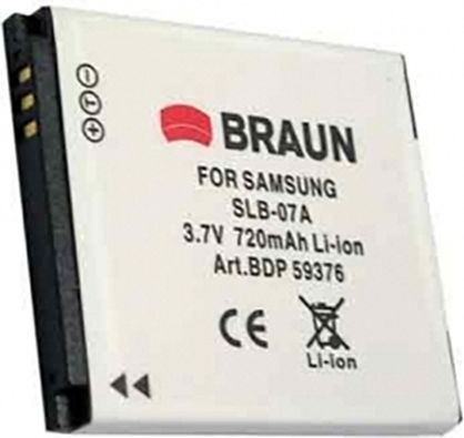 Braun Phototechnik Μπαταρία Φωτογραφικής Μηχανής 59376 Ιόντων-Λιθίου (Li-ion) 720mAh Συμβατή με Samsung