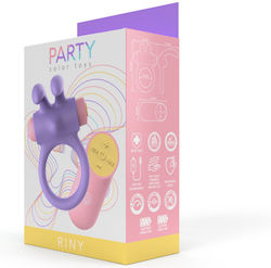 Party Color Toys Vibration Ring Schwanz Silikon Lila