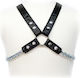 Leather Body Harness Schwarz