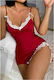 Merry See Sexy Babydoll Κόκκινο