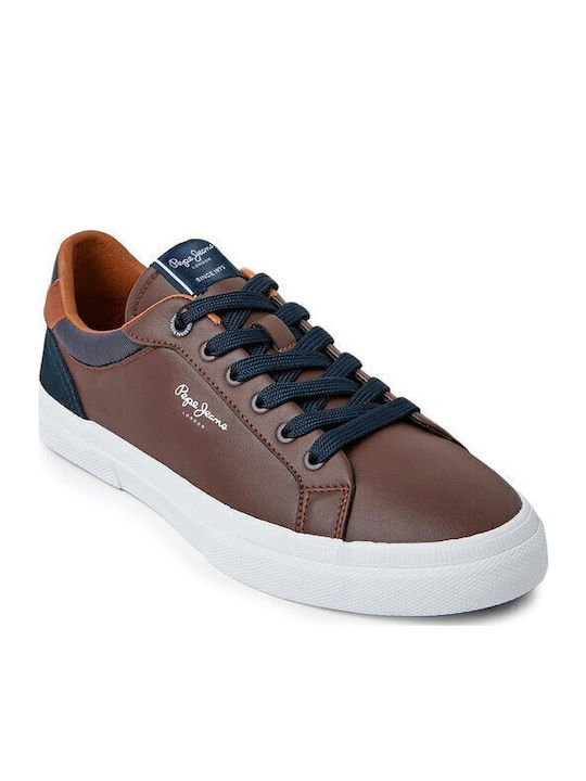 Pepe Jeans Kenton Court Ανδρικά Sneakers Καφέ