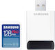 Samsung PRO Plus SDXC 128GB Class 10 U3 V30 UHS-I με USB Reader