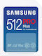 Samsung microSDXC 512GB Class 10 U3 V30 UHS-I