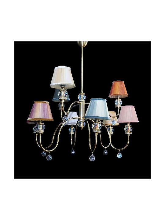 DITS Lighting Chandelier with Crystals Gold D2-30059-2409-02