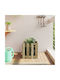 vidaXL Кутия за саксии Дърво Бежов 40x40x40см.