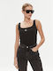 Calvin Klein Women's Blouse Cotton Sleeveless Black.