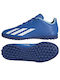 Adidas Παιδικά Ποδοσφαιρικά Παπούτσια Crazyfast.4 Tf Jr με Σχάρα Μπλε