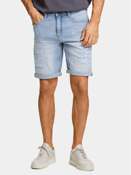 Lindbergh Herrenshorts Jeans Μπλε
