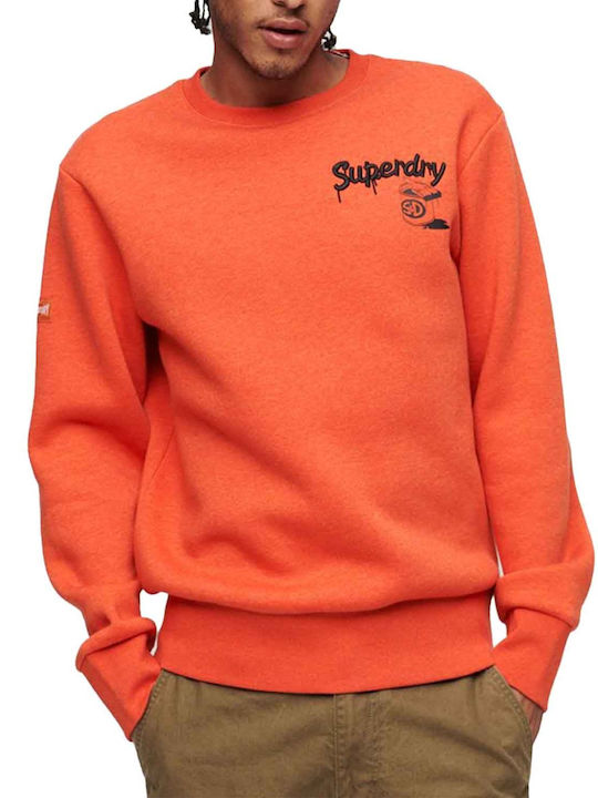 Superdry Workwear Trade Ανδρικό Φούτερ Πορτοκαλί