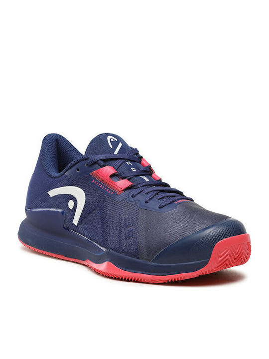 Sprint Pro 3.5 Clay Kids Sports Shoes Running with Laces Navy Blue