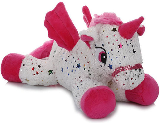 General Trade Plush Unicorn Fuchsia/White