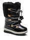 Kinder-Schneestiefel mit Reißverschluss Schwarze