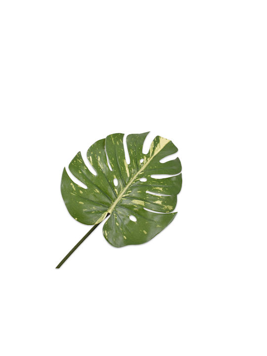 Artificial Decorative Branch Monstera Leaf Green 65cm 1pcs