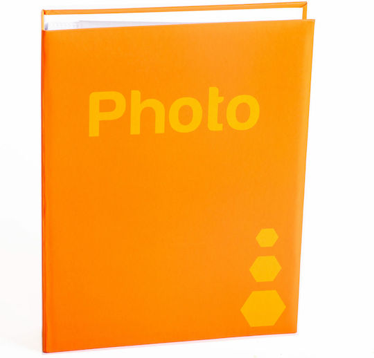 Album for 200 Photos Dimensions 10x15cm Orange 10x15cm