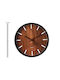 Wall Clock Wooden Brown