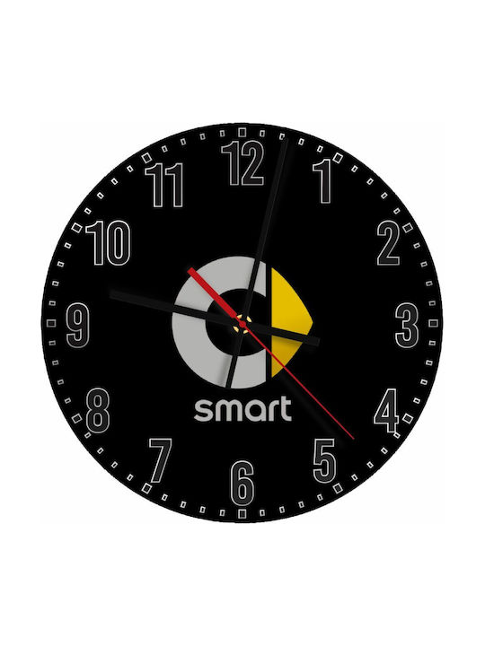 Smart Silent Wall Clock Wooden Ø30cm