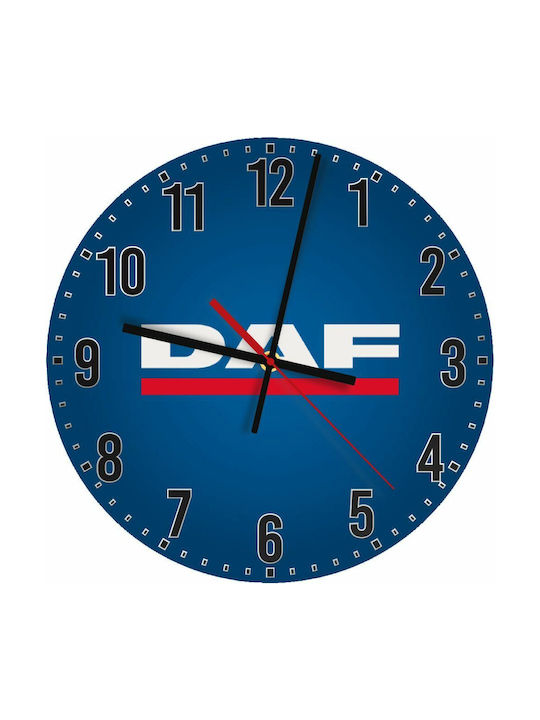 Daf Silent Wall Clock Wooden Ø30cm