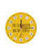 Koupakoupa Old Chicken Has Zoom Wall Clock Wooden Yellow Ø19cm