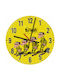 Koupakoupa Daltons Silent Wall Clock Wooden Yellow Ø30cm