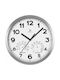 Wall Clock Metallic Silver Ø30cm