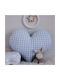 Vintage Lovers Handmade Pernă Decorativă pentru Pătuț Albastru deschis 43x43cm