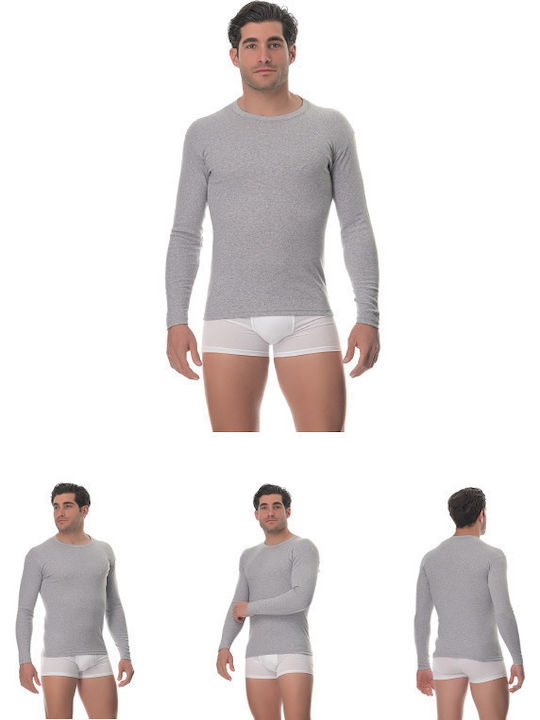 Lido Underwear Мъжка Фланелка с Дълъг Ръкав в С...