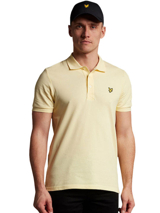 Lyle and Scott Vintage Men's Short Sleeve Blouse Polo Yellow