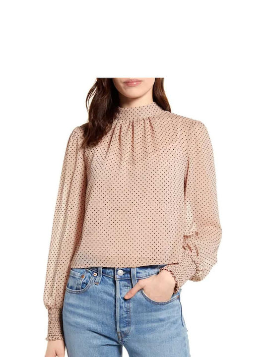 Minkpink Women's Blouse Long Sleeve Pink